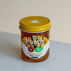 Marmelade biologique de citron et vanille