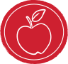 Logo pomme rouge